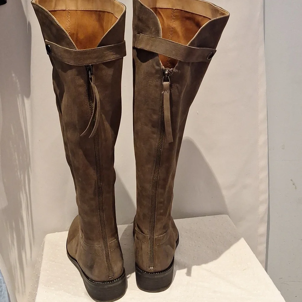 Franco Sarto Brenna Over the Knee Brown Boots Taupe Size 9